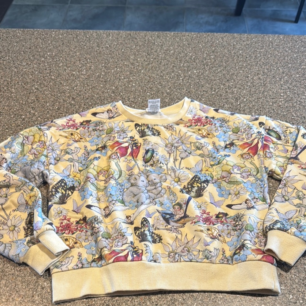 May gibbs cherub doll floral print sweatshirt